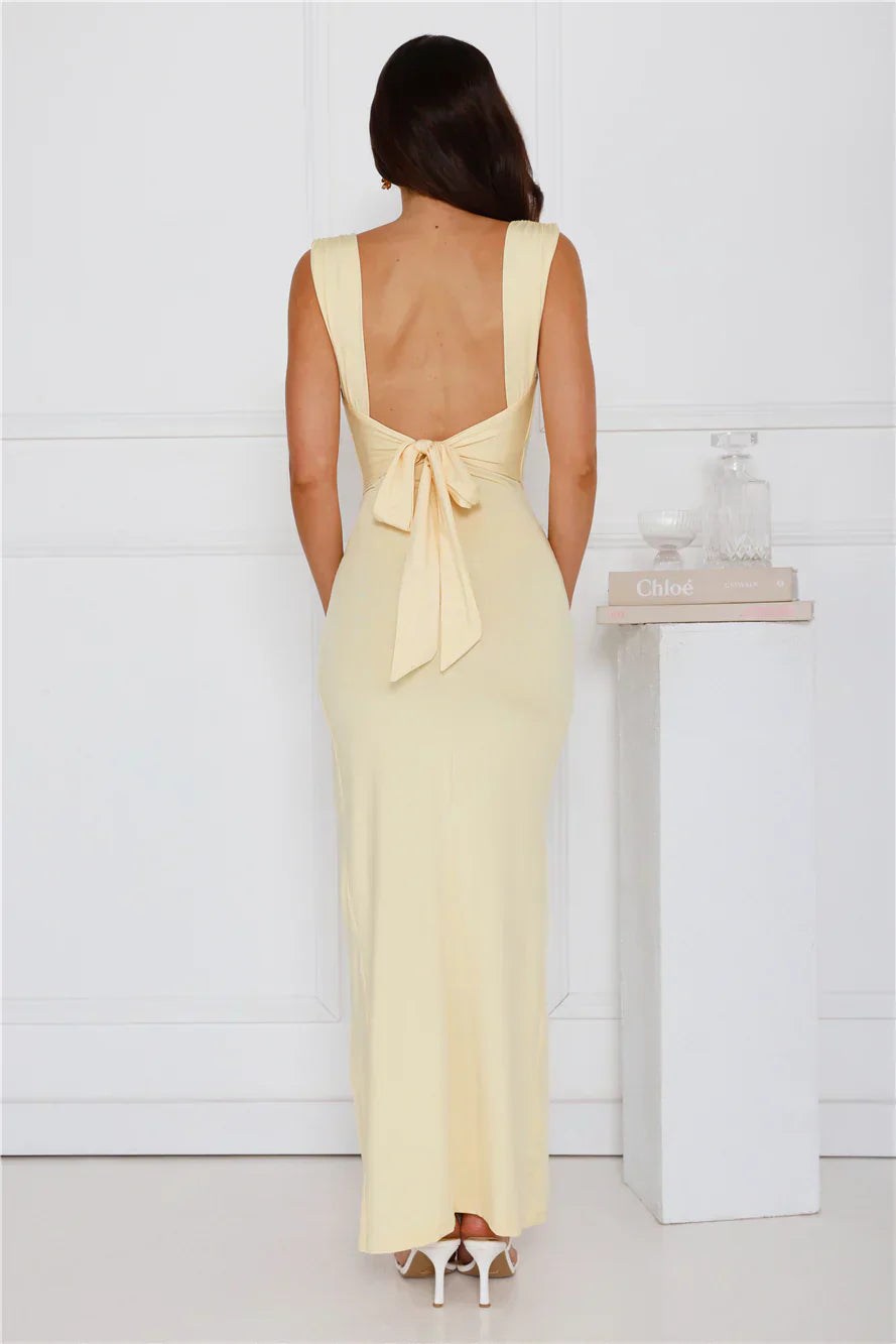 Nessa | Sleek Ruched Maxi Dress