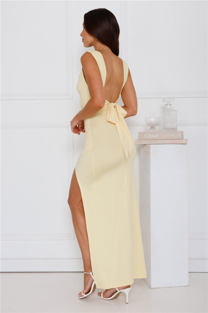 Nessa | Sleek Ruched Maxi Dress