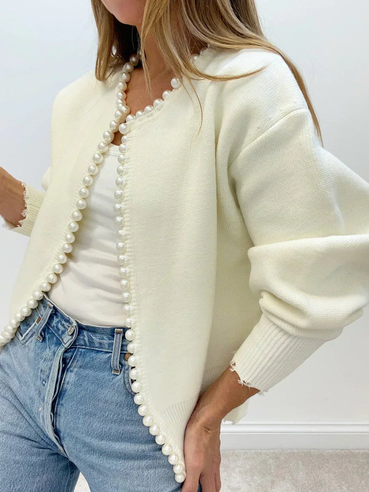 Anastasia | Pearl Wool Cardigan