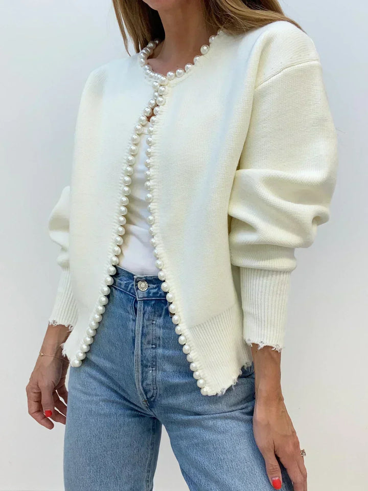 Anastasia | Pearl Wool Cardigan