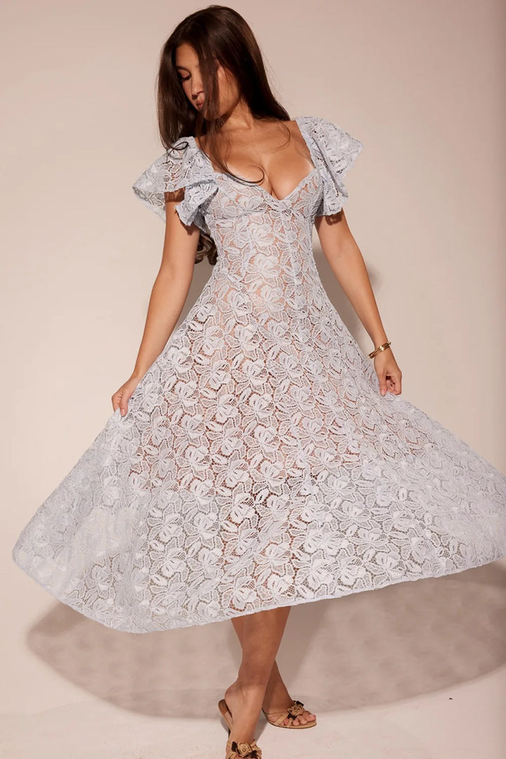 Carmen | Refined Lace Midi Dress