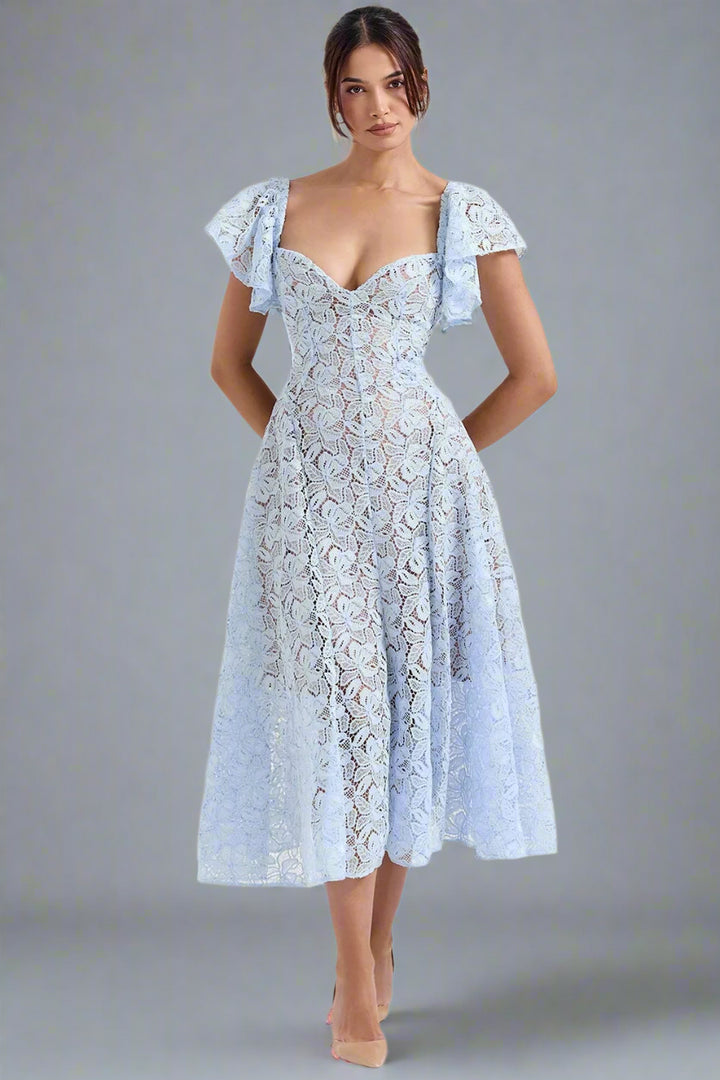 Carmen | Refined Lace Midi Dress