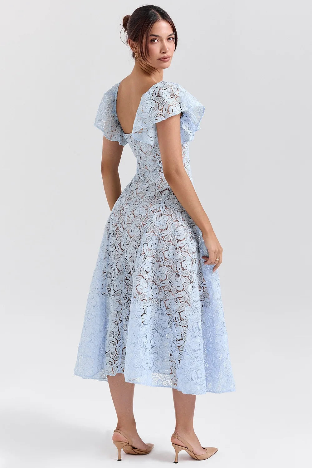 Carmen | Refined Lace Midi Dress