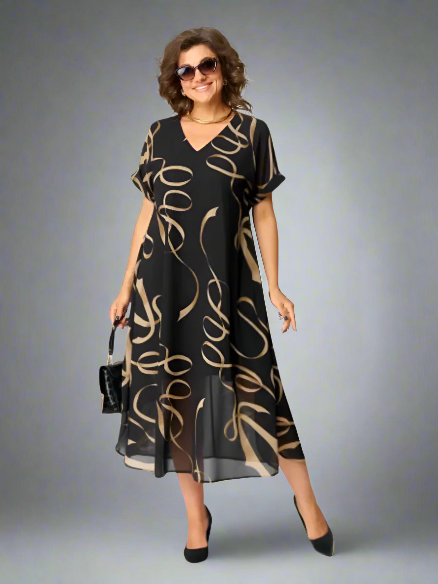 Arielle | Graceful V-Neck Midi