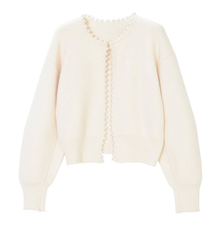 Anastasia | Pearl Wool Cardigan